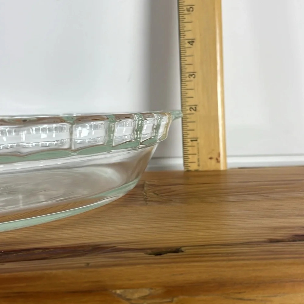 Pyrex Vintage Pie Plate Dish 75th Anniversary Commemorative Clear Glass ‎ Baking - Picture 7 of 8
